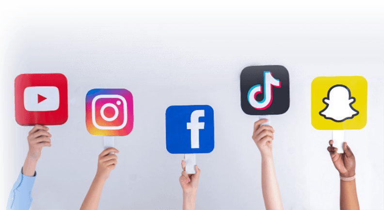 sozialen Medien
